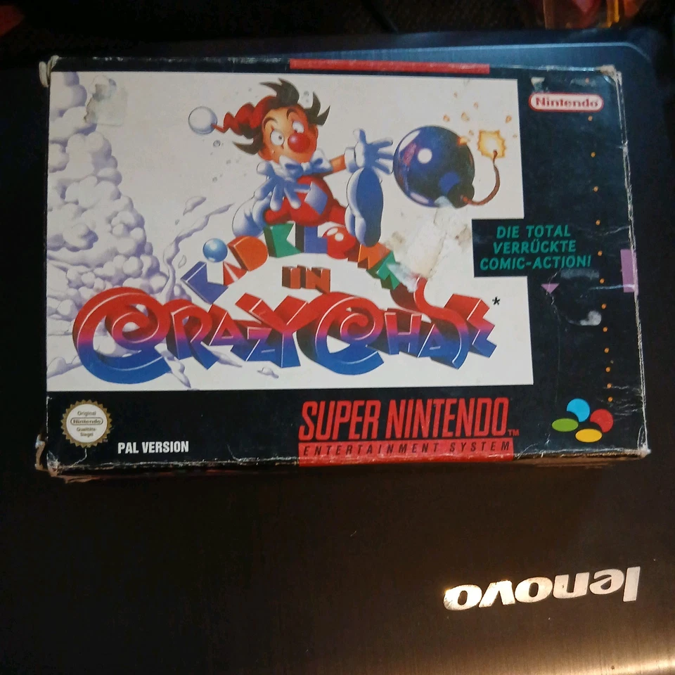 Kidklown in Crazy Chase SNES  Original Spiel mit Anleitung  OVP - Bild 1 von 4