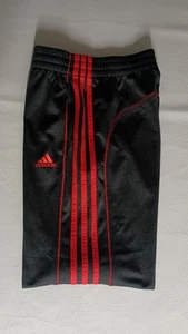 Adidas Youth Jogger Pants Size 14-16 Large Black Red Stripe Sweatpants - Picture 1 of 12