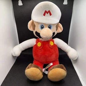 Super Mario Fire Mario Nintendo Sanei 8 Zoll Plüschtier Stofftier - Bild 1 von 7