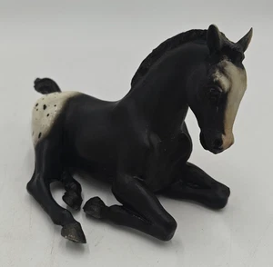 Breyer Vintage #165 liegendes liegendes Fohlen schwarz Appaloosa traditionell - Bild 1 von 6