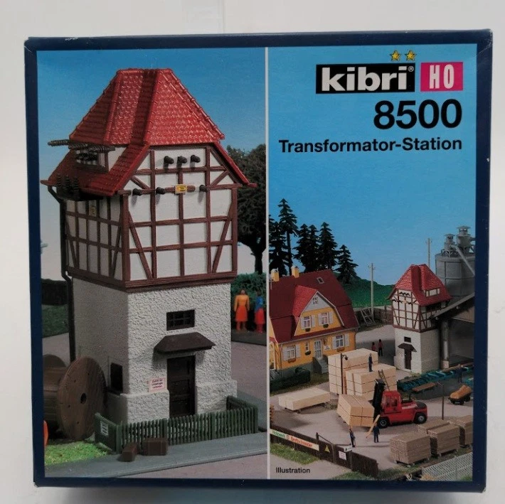 Kibri 8500 HO Scale Transformer Station Building Kit - Image 1 of 1