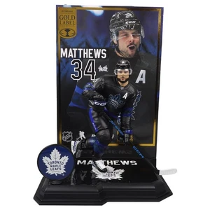 Figura de 7" etiqueta dorada Auston Matthews (hojas de arce de Toronto) - Imagen 1 de 6
