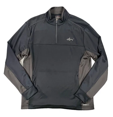 Greg Norman 1/4 Zip Hydro Tech Performance Sweatshirt in Black (Size S) - Image 1 of 4