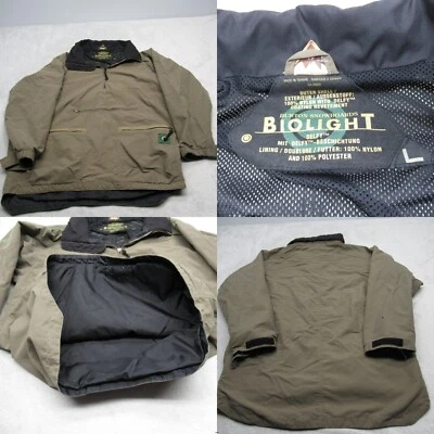 Chaqueta Burton Biolight Hombre Grande Verde Cremallera Resistente al Agua 1/2 Cremallera Anorak LEER Foto 1 de 4