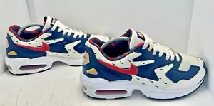 Nike Air Max 2 Light EE. UU. Rojo/Blanco/Azul Gamuza Cuero CK0848-100 Para hombres Talla 9.5 - Imagen 1 de 11