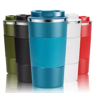 17oz Travel Coffee Cups Insulated Mug Thermal Tumbler To Go With Lid Leak Proof  - Picture 1 of 5