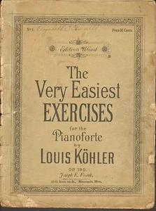 Los ejercicios más fáciles para piano de Louis Kohler - Imagen 1 de 1