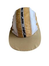 Vintage Nike Adjustable Cycling Baseball Cap Hat Gold Ivory Youth Boy Girl S/M