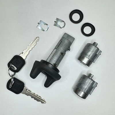 Juego de cilindro de encendido y cerradura de puerta para camioneta Chevrolet S10 95-97 con llave con logotipo Foto 1 de 4