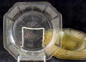 Grupo de 5 platos de ensalada vintage de albaricoque princesa Anchor Hocking - Imagen 1 de 3