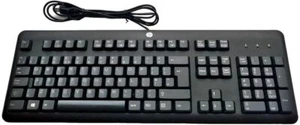 HP USB Wired English keyboard UK layout QWERTY - Picture 1 of 1