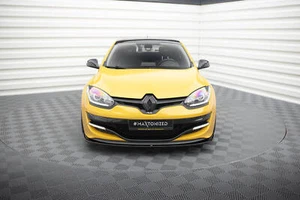Labio de alerón Cup enfoque frontal para RENAULT MEGANE 3 RS v.2 negro alto brillo - Imagen 1 de 7