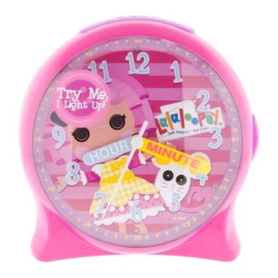 New La La Loopsy Liteup Analog Child Time Teacher Desk Clock - Image 1 of 2