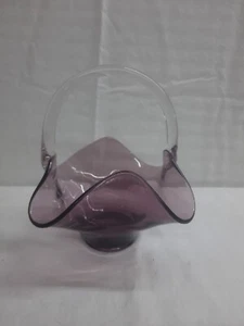 Viking Glass Amethyst Basket - Picture 1 of 7