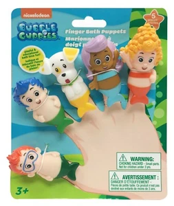 Nickelodeon Bubble Guppies vinyl finger Puppets Nonny Deema Molly Gil Puppy NEW - Picture 1 of 2