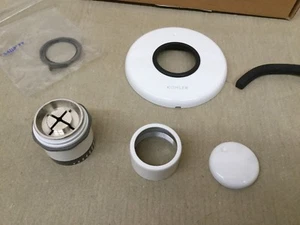 KOHLER K-T9472-7-0 MASTERSHOWER Lautstärkeregler Verkleidung mit Zylindergriff, WEISS - Bild 1 von 7