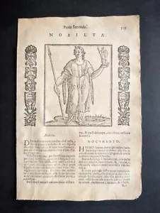 Nobiltà, Novissima Iconologia di Cesare Ripa, Stampa 1630 - Picture 1 of 5