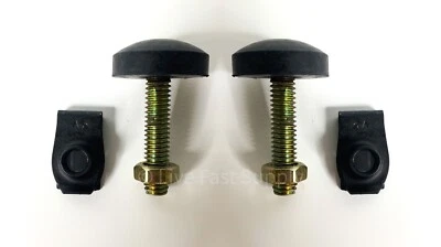 Par de parachoques ajustables de capó a radiador con tuercas Ford Mustang 1965-1970 Foto 1 de 4