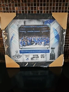 Tampa Bay Lightning 2020-2021 Stanley Cup Champions 12" X 15"  Plaque - Picture 1 of 6