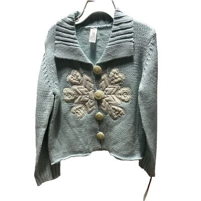 Carters Niño Niñas Suéter Deportivo Talla 5T Azul Cuello Abotonado Invierno Nieve Foto 1 de 4