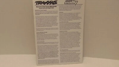 VINTAGE TRAXXAS PARTS LIST AND DRAWINGS MANUAL FOR THE RALLY CAR - Image 1 of 4