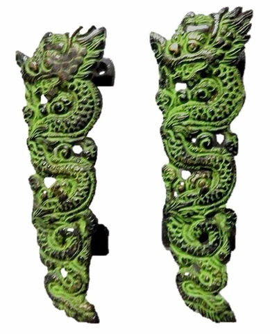 Dragon Shape Antique Repro Handmade Brass Window Drawer Door Handle & Pull Knob Cover