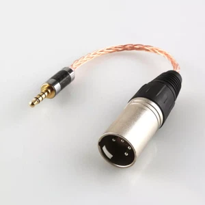 HiFi 3.5mm TRRS to 4 Pin XLR Balanced Female Male Plug Headphone Cable Adapter - Picture 1 of 12