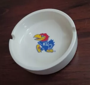Vintage Kansas University Jayhawks Ashtray WC Bunting Co. *Rare Find* - Picture 1 of 5