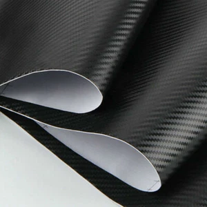 Waterproof Texture Carbon Fiber Vinyl Car Wrap Sheet Roll Film Sticker Decal - Picture 1 of 9