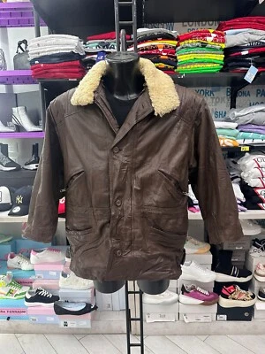 Chaqueta de Cuero Aldo Colitti Usada Hombre Talla 48 Marrón LLV02 Foto 1 de 4