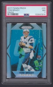 2017 Panini Prizm - Silver Prizm #33 Tom Brady PSA 7 NM - Picture 1 of 2