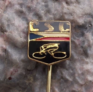 Vintage CSC Czech Cycling Federation Club Association Bicycle Members Pin Badge - Picture 1 of 4