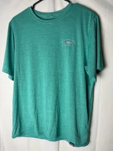 Patagonia Men's Rash Guard Saltwater Angler Key West Green Size Medium - Picture 1 of 6