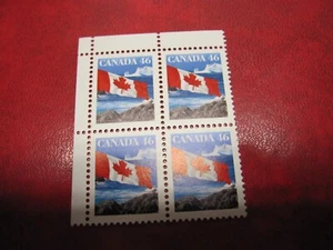 CANADA Unitrade# 1682 46c FLAG OVER ICEBERG UL BLANK BLOCK MNH - Picture 1 of 1