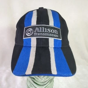 Allison Transmission Hat K-Products Stretch Fit Black/Blue/Gray Stripe Cap - Picture 1 of 9
