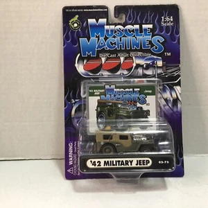 ‘42 Military Jeep (Green/Tan) Muscle Machines, Combine Ship $2 - Picture 1 of 2