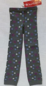 Leggings Sm/Med (3/4) by American Girl Gray Cozy Print cotton, poly & spandex - Picture 1 of 3