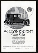 1923 WILLYS-KNIGHT Coupe Sedan Antique Vintage Original Print AD | Overland