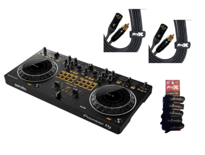 Pioneer DJ DDJ-REV1 Scratch Style DJ Controller w 2 RCA-XLR Cables & cable wraps - Image 1 of 4