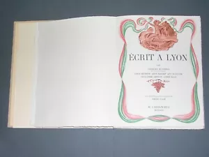 Lyon Maurras Daudet Henriot.... Ecrit à Lyon lithographies P. Falké numéroté - Imagen 1 de 11