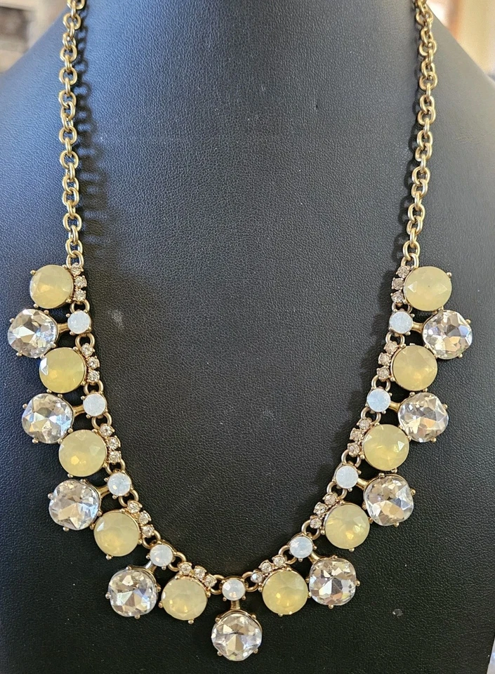 Collar J.Crew Brûlée cristal llamativo con facetas amarillas y claras... Foto 1 de 3