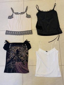 ++ 4 X Damen Promod Erf Esprit Spitze Strass Pailetten Top Bluse ca. Gr. S/36/38 - Bild 1 von 9