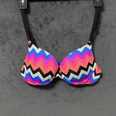 Sutiã feminino rosa Victorias Secret 36A cores brilhantes desgaste em todos os lugares super push up - Imagem 1 de 4