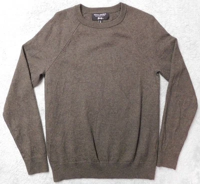 Banana Republic мужской 100% экстра тонкий шерсти мериноса свитер зеленый средний высокий - Изображение 1 из 4