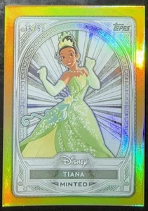 2025 TOPPS DISNEY MINT SILVER CARD GOLD FOIL /50 TIANA - Picture 1 of 2