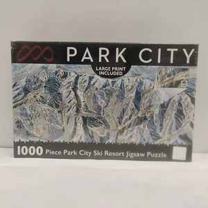 Rompecabezas Park City Ski Resort 28" X 20" 1000 piezas letra grande incluida NUEVO - Imagen 1 de 10