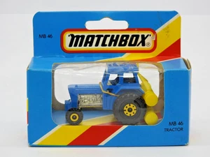 MATCHBOX LESNEY 1982 MB 46 TRACTOR & HARROWS MINT IN VNM UNOPENED 'M' BLUE BOX - Picture 1 of 5
