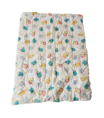 复古马戏团动物婴儿被子儿童房织物毯 20 世纪 80 年代 90 年代  — 第 1/4 张图片