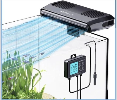 Aquarium Chiller Fan,Fish Tank Cooler with Temperature Control,Minimum Black  - Image 1 of 4