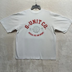 Vintage G Unit Shirt Mens Large 50 Cent Heavyweight Graphic Tee Shirt Y2K G-Unit - Picture 1 of 11